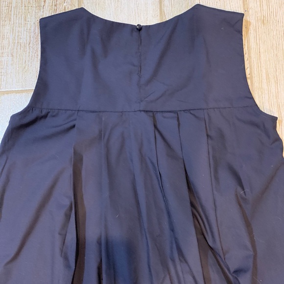 Jamie Sadock Simplicite Sleeveless Pleated Dress Long Maxi Navy Casual Evening - Picture 7 of 7